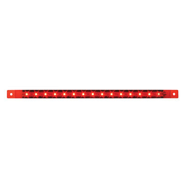 76315 Ultra Thin LED Light Bar 12" L Red/Red light bar Beige