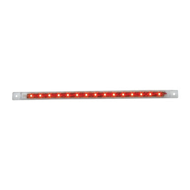76316 Ultra Thin LED Light Bar 12" L Red/Clear Sienna