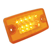 76320 RECT. SPYDER AMBER/AMBER 8 LED FOR FL VISOR/CAB MARKER LIGHT FREIGHTLINER CAB LIGHT Goldenrod