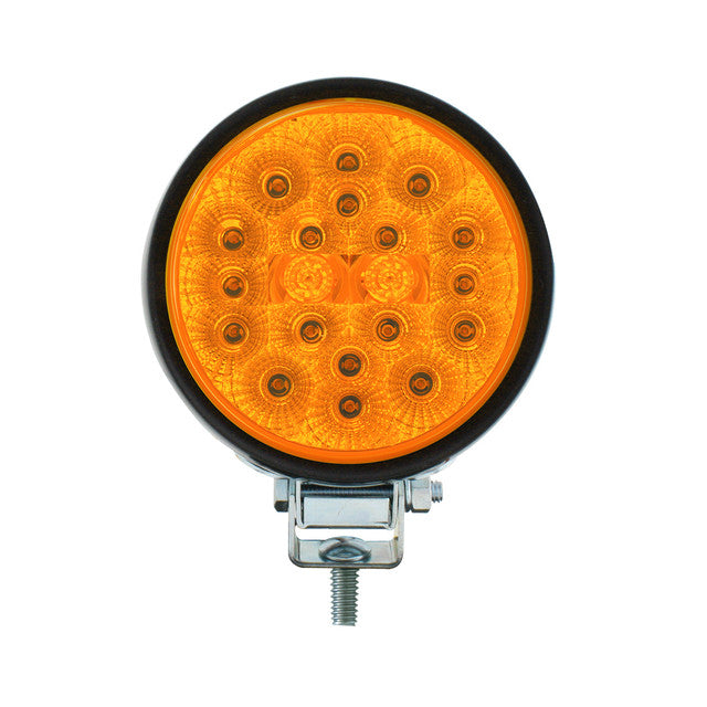 76342 4" Ruggedized LED Light Amber Dark Orange