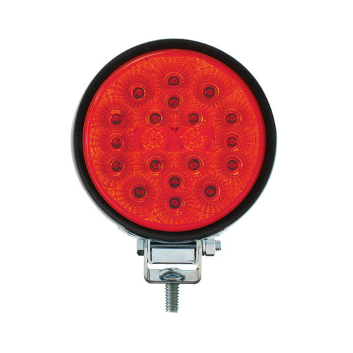 76343 4" Ruggedized LED Light Red Firebrick