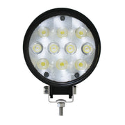 4-1/2" ROUND 10-LED HEAVY DUTY WORK LIGHT, 1-1/2" DEEP, 9~36V WORKLIGHT Gray
