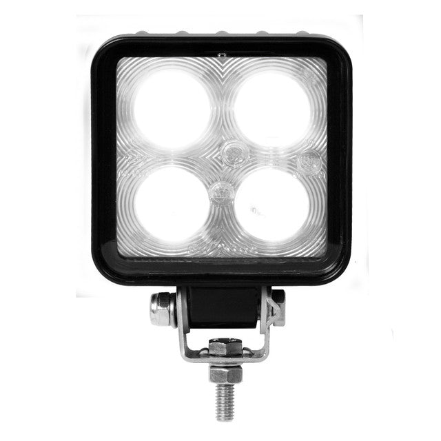 76362 Square High Power LED Flood and Work Light 750 Lumens Black