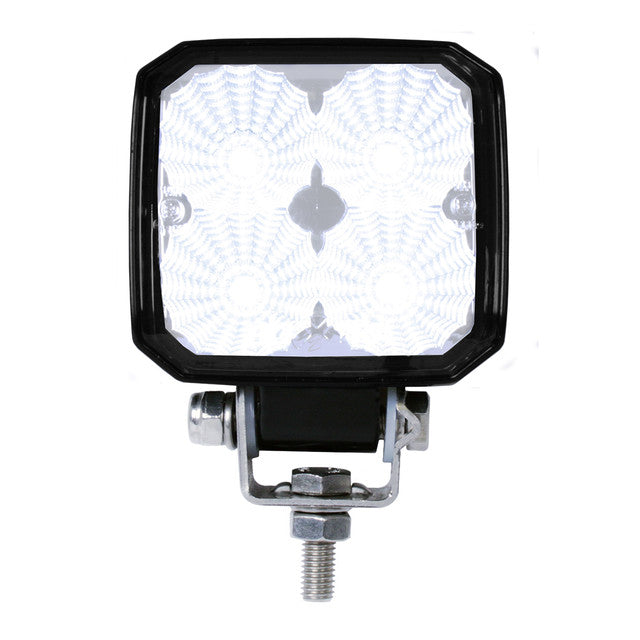 76363 Square High Power LED Flood and Work Light 650 Lumens Black