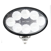 6" OVAL HEAVY DUTY 8 LED FLOOD WORK LIGHT W/ PLUG, 12~36V WORK/FLOOD Dark Slate Gray