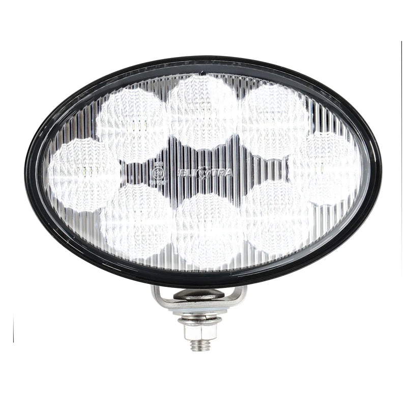 6" OVAL HEAVY DUTY 8 LED FLOOD WORK LIGHT W/ PLUG, 12~36V WORK/FLOOD Dark Slate Gray