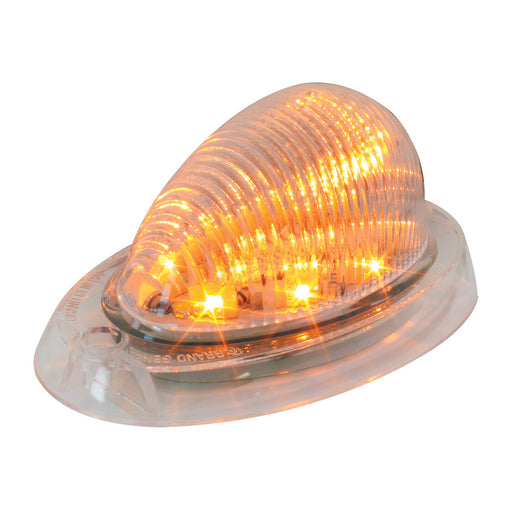 76371 Side Marker/Turn 9 LED Light, Amber/Clear Tan