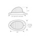 76373 Side Marker/Turn 9 LED Light, White/Clear White Smoke