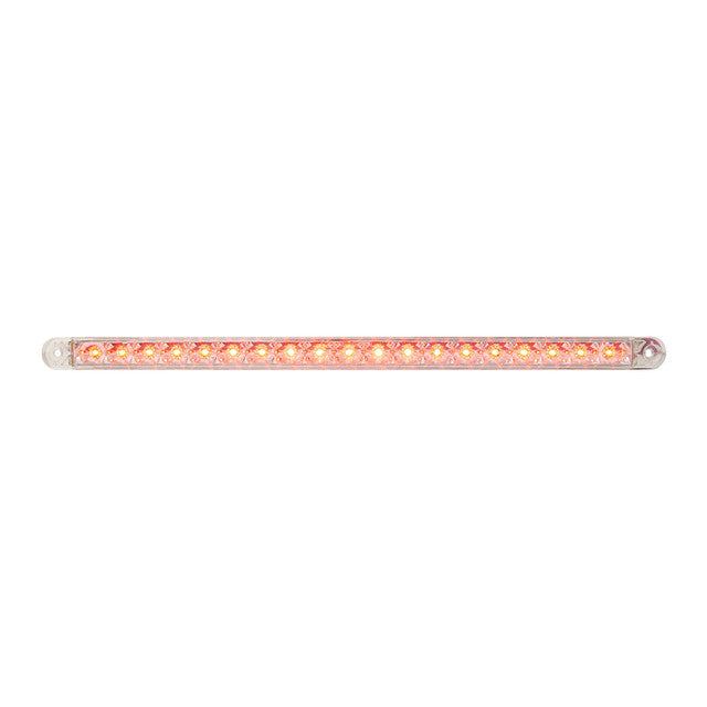 76386 Spyder Series 12" Dual Function LED Light Bar, Red/Clear Tan