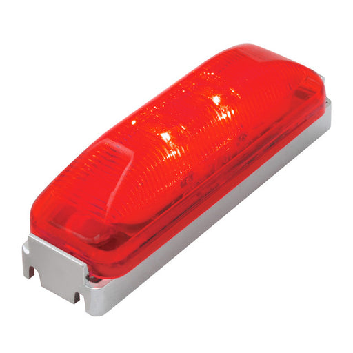 76392 Fleet Series Medium Rectangular LED Light, Red Firebrick