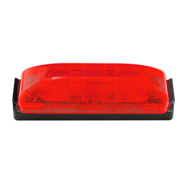 76407 Fleet Series Medium Rectangular LED Light, Red Firebrick