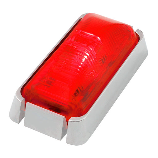 76417 Fleet Series Small Rectangular LED Light, Red Red
