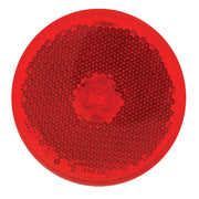 76422 2.5" RED/RED 1 LED MARKER SEALED LIGHT W/ REFLECTOR 2.5" ROUND Firebrick