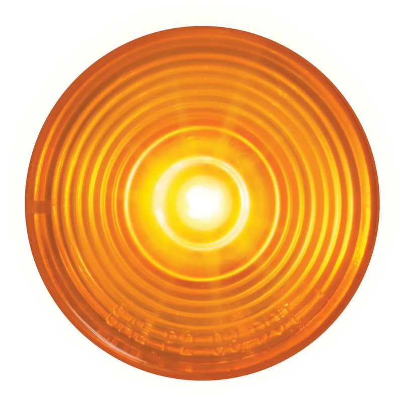 76430 2" AMBER/AMBER 1 LED MARKER SEALED LIGHT 2" ROUND Chocolate