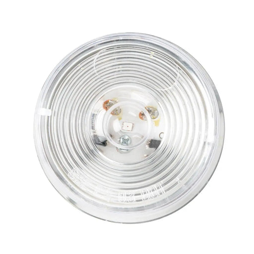 76433 2" RED/CLEAR 1 LED MARKER SEALED LIGHT 2" ROUND Light Gray