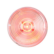 76433 2" RED/CLEAR 1 LED MARKER SEALED LIGHT 2" ROUND Light Pink