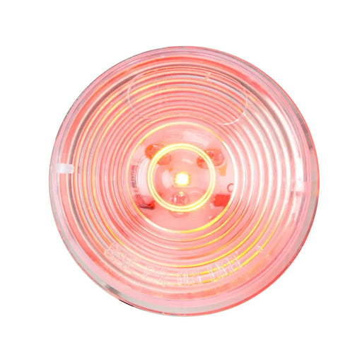 Light Pink 76433 2" RED/CLEAR 1 LED MARKER SEALED LIGHT 2" ROUND