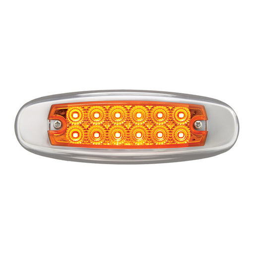 76440 Spyder Series Ultra Thin LED Light, Amber Gray