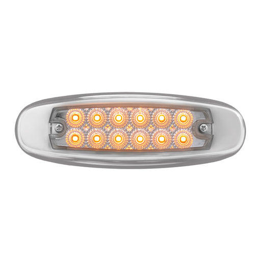 76441 ULTRA THIN SPYDER AM/CLR 12LED DUAL FUNCTION LIGHT W/S.S. RIM Rosy Brown