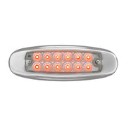 76443 Spyder Series Ultra Thin LED Light, Red/Clear Gray