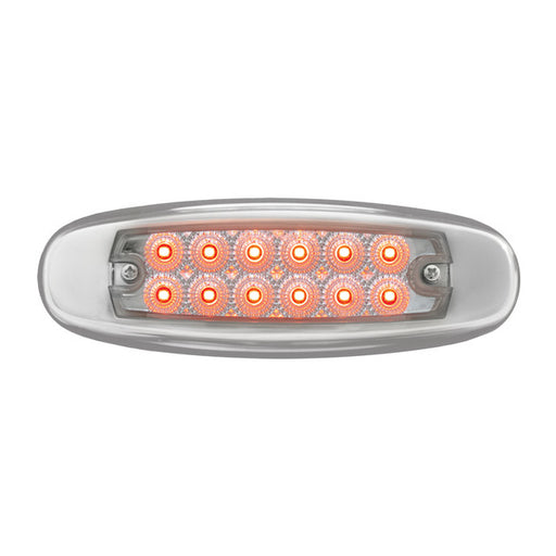 76443 Spyder Series Ultra Thin LED Light, Red/Clear Gray