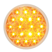 76446 Fleet Series 4" LED Light with 3-Pin Weather Pack Plug, Amber/Clear Goldenrod