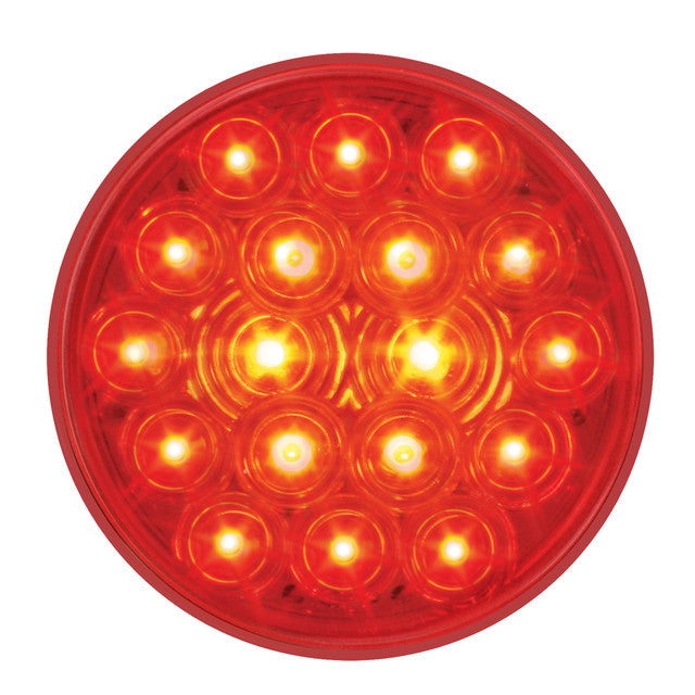 76447 Fleet Series 4" LED Light with 3-Pin Weather Pack Plug, Red Firebrick