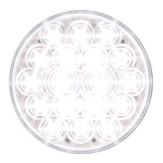 76449 Fleet Series 4" LED Light with 3-Pin Weather Pack Plug, White/Clear Lavender
