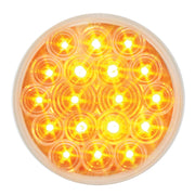 4" FLEET AMBER/CLEAR 18 LED SEALED LIGHT 4" ROUND Goldenrod