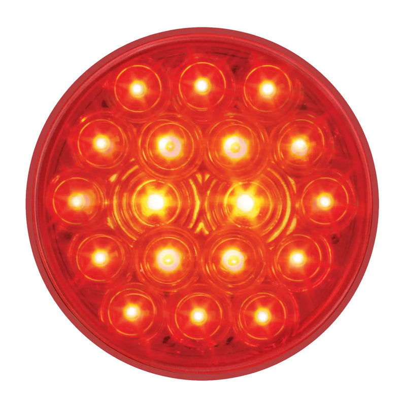 76457 Fleet Series 4" LED Light, Red 4" ROUND Firebrick