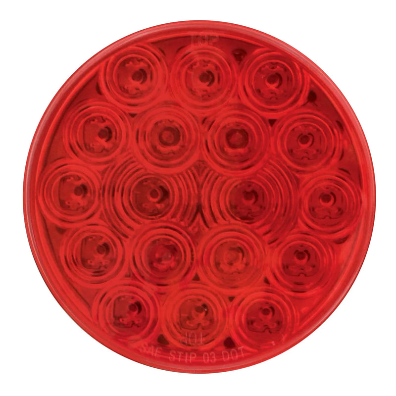 76457 Fleet Series 4" LED Light, Red 4" ROUND Firebrick