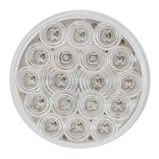 76458 Fleet Series 4" LED Light, Red/Clear 4" ROUND Gray