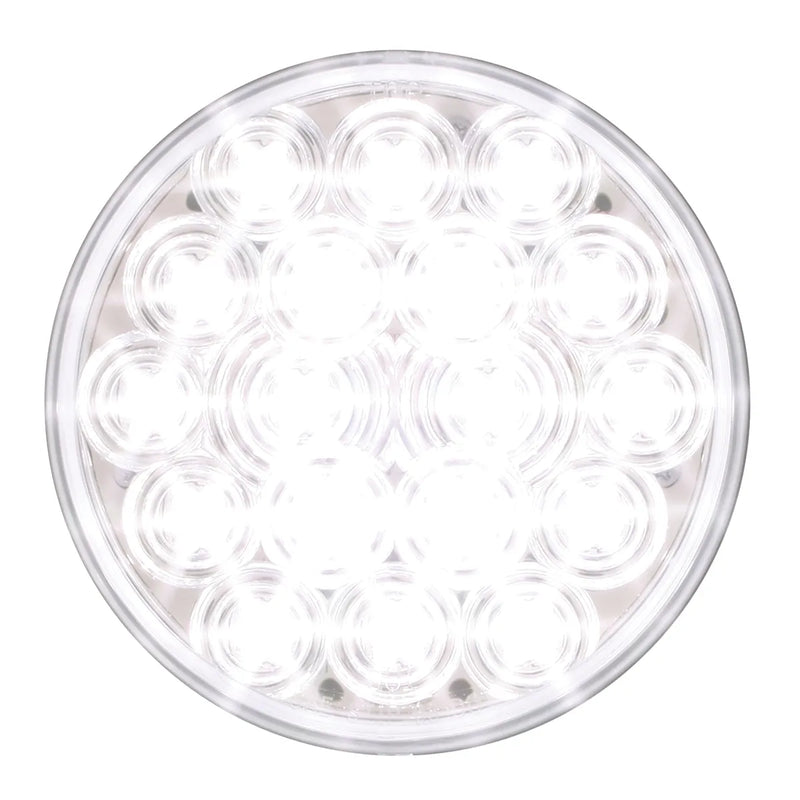4" FLEET WHITE/CLEAR 18 LED UTILITY/INT/BU SEALED LIGHT 4" ROUND Lavender