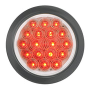 76458 Fleet Series 4" LED Light, Red/Clear 4" ROUND Tomato