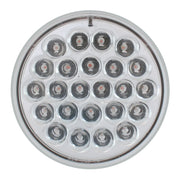 76461 #1 4" PEARL AMBER/CLEAR 24LED STROBE SEALED LIGHT, 9~36V 4" ROUND Gray