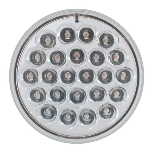 Gray 76461 #1 4" PEARL AMBER/CLEAR 24LED STROBE SEALED LIGHT, 9~36V 4" ROUND