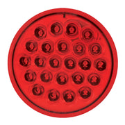 76466 #2 4" PEARL RED/RED 24LED STROBE SEALED LIGHT, 9~36V 4" ROUND Firebrick