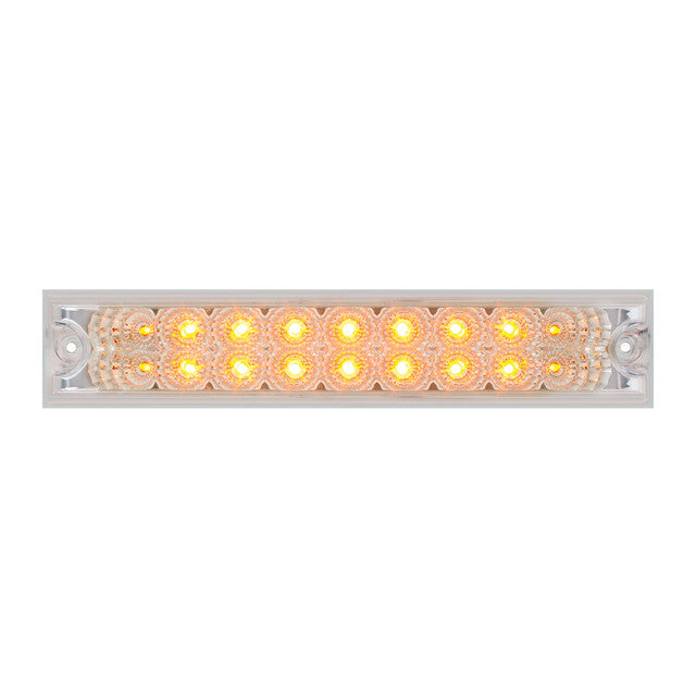 76481 Spyder Series 10" Low Profile LED Double Row Light Bar, Amber/Clear Gray