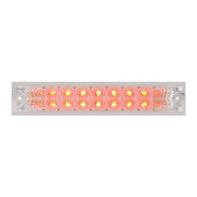 76483 Spyder Series 10" Low Profile LED Double Row Light Bar, Red/Clear Gray
