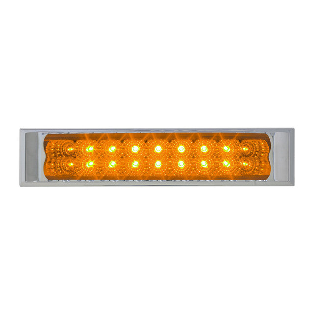 76485 Spyder Series 10" Low Profile LED Double Row Light Bar, Amber Chocolate