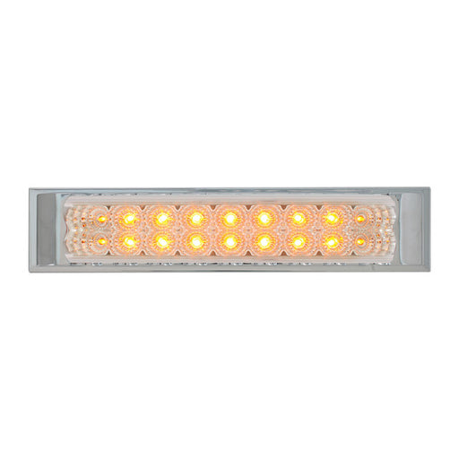 76486 Spyder Series 10" Low Profile LED Double Row Light Bar, Amber/Clear Tan