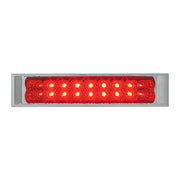 76487 Spyder Series 10" Low Profile LED Double Row Light Bar, Red Firebrick