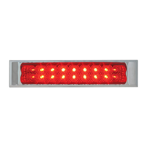 76487 Spyder Series 10" Low Profile LED Double Row Light Bar, Red Firebrick