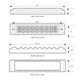 76487 Spyder Series 10" Low Profile LED Double Row Light Bar, Red Lavender
