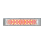 76488 Spyder Series 10" Low Profile LED Double Row Light Bar, Red/Clear Gray