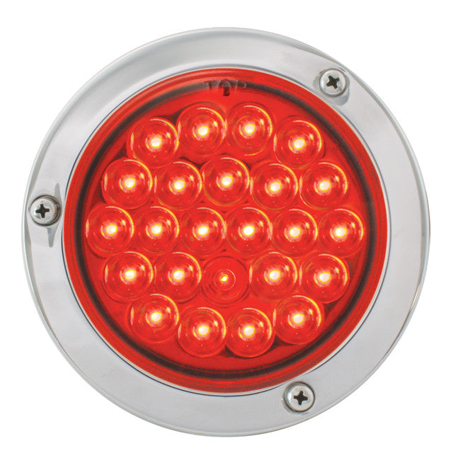 76492 Pearl Series Continuous 4" LED Strobe Light, Red Firebrick