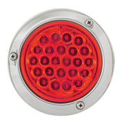 76497 Pearl Series Continuous 4" LED Strobe Light, Red Firebrick