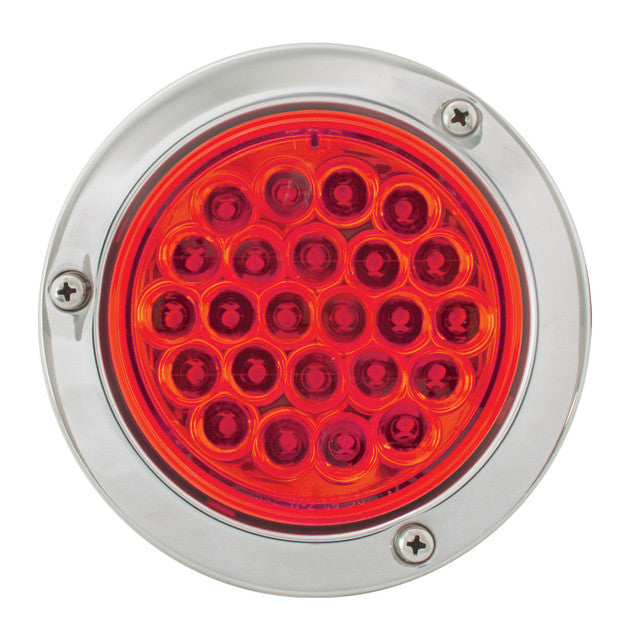 76497 Pearl Series Continuous 4" LED Strobe Light, Red Firebrick