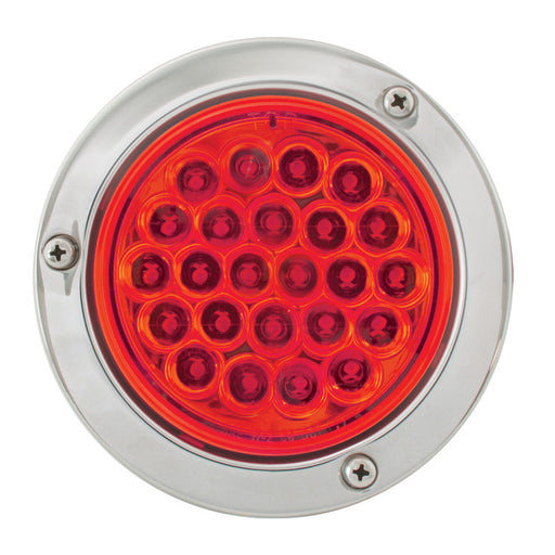 76497 Pearl Series Continuous 4" LED Strobe Light, Red Firebrick