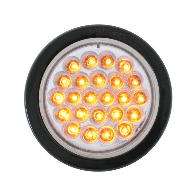76501 Pearl Series Continuous 4" LED Strobe Light, Amber/Clear Tan